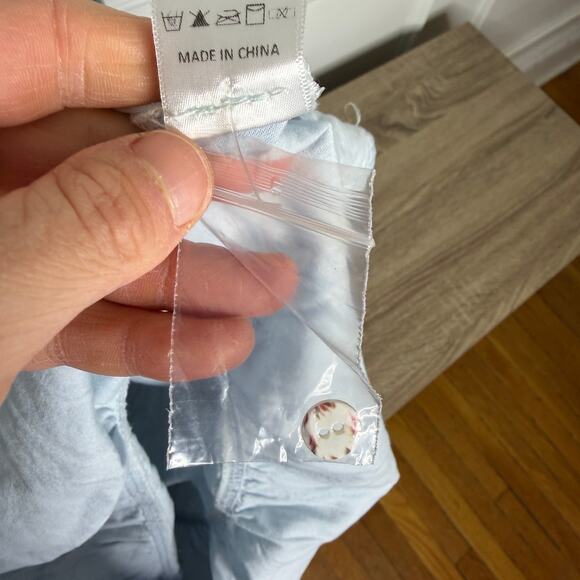 Pomander Place Tuckernuck Lola Chambray Tiered Midi Dress Size Medium - Picture 3 of 9